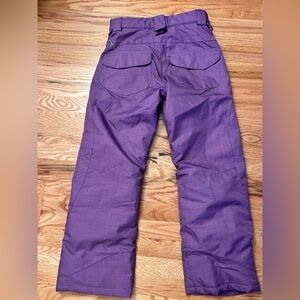 Kids Purple Snow Pants